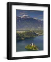 Lake Bled, Gorenjska, Slovenia-Walter Bibikow-Framed Photographic Print