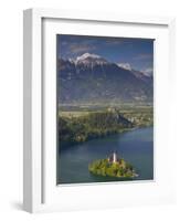 Lake Bled, Gorenjska, Slovenia-Walter Bibikow-Framed Photographic Print