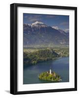 Lake Bled, Gorenjska, Slovenia-Walter Bibikow-Framed Photographic Print