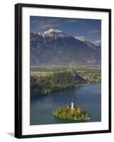 Lake Bled, Gorenjska, Slovenia-Walter Bibikow-Framed Photographic Print