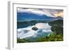 Lake Bled Island and the Julian Alps at Sunrise-Matthew Williams-Ellis-Framed Photographic Print