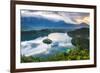 Lake Bled Island and the Julian Alps at Sunrise-Matthew Williams-Ellis-Framed Photographic Print