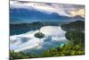 Lake Bled Island and the Julian Alps at Sunrise-Matthew Williams-Ellis-Mounted Photographic Print