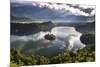 Lake Bled Reflections at Sunrise, Julian Alps, Gorenjska, Slovenia, Europe-Matthew Williams-Ellis-Mounted Photographic Print