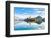 Lake Bled Slovenia. Beautiful Mountain Lake with Small Pilgrimage Church. Most Famous Slovenian Lak-null-Framed Photographic Print