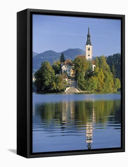 Lake Bled, Slovenia-Peter Adams-Framed Stretched Canvas