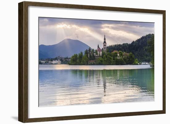 Lake Bled Sunrise Landscape-Matthew Williams-Ellis-Framed Photographic Print