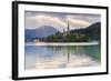 Lake Bled Sunrise Landscape-Matthew Williams-Ellis-Framed Photographic Print