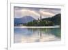 Lake Bled Sunrise Landscape-Matthew Williams-Ellis-Framed Photographic Print