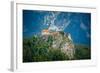 Lake Bled, Upper Carniola, Slovenia. Bled Castle.-null-Framed Photographic Print