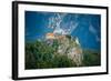 Lake Bled, Upper Carniola, Slovenia. Bled Castle.-null-Framed Photographic Print