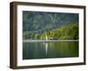 Lake Bohinj (Bohinjsko jezero), Triglav National Park, Upper Carniola, Slovenia. Sailing on the...-null-Framed Photographic Print