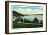 Lake Bomoseen, Vermont, Scenic View of the Lake-Lantern Press-Framed Art Print