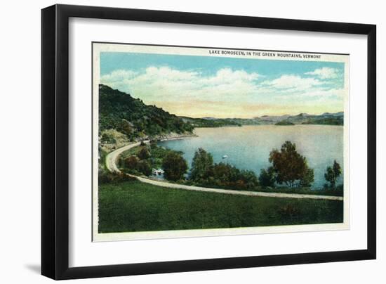 Lake Bomoseen, Vermont, Scenic View of the Lake-Lantern Press-Framed Art Print