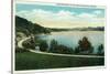 Lake Bomoseen, Vermont, Scenic View of the Lake-Lantern Press-Stretched Canvas