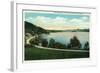Lake Bomoseen, Vermont, Scenic View of the Lake-Lantern Press-Framed Art Print
