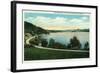 Lake Bomoseen, Vermont, Scenic View of the Lake-Lantern Press-Framed Art Print