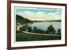 Lake Bomoseen, Vermont, Scenic View of the Lake-Lantern Press-Framed Art Print