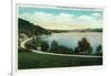 Lake Bomoseen, Vermont, Scenic View of the Lake-Lantern Press-Framed Art Print