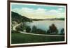 Lake Bomoseen, Vermont, Scenic View of the Lake-Lantern Press-Framed Art Print