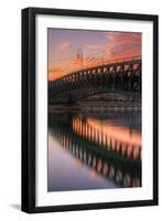 Lake Bridge Reflection, Lake Merritt, Oakland-Vincent James-Framed Photographic Print