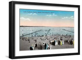 Lake Calhoun Public Baths, Minneapolis, Minnesota-null-Framed Art Print