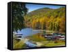 Lake Candlewood, Connecticut, New England, United States of America, North America-Alan Copson-Framed Stretched Canvas