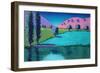 Lake Castlemorton, 2021 (acrylic on board)-Paul Powis-Framed Giclee Print