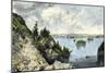 Lake Champlain before the Arrival of European Settlers-null-Mounted Giclee Print