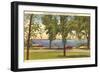 Lake Champlain, Burlington, Vermont-null-Framed Art Print