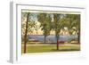 Lake Champlain, Burlington, Vermont-null-Framed Art Print