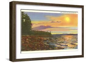 Lake Champlain, Burlington, Vermont-null-Framed Art Print