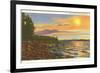 Lake Champlain, Burlington, Vermont-null-Framed Premium Giclee Print