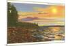 Lake Champlain, Burlington, Vermont-null-Mounted Premium Giclee Print