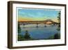 Lake Champlain, New York - Close-up View of the New Bridge-Lantern Press-Framed Art Print