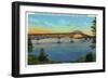 Lake Champlain, New York - Close-up View of the New Bridge-Lantern Press-Framed Art Print