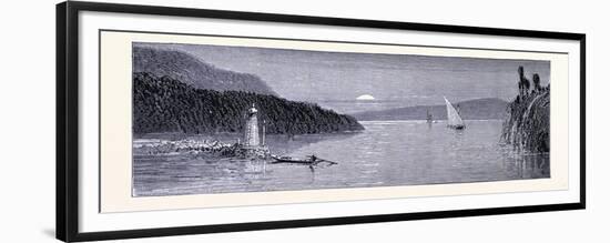 Lake Champlain United States of America-null-Framed Premium Giclee Print