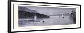 Lake Champlain United States of America-null-Framed Premium Giclee Print
