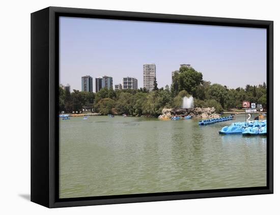 Lake, Chapultepec Park (Bosque De Chapultepec), Chapultepec, Mexico City, Mexico, North America-Wendy Connett-Framed Stretched Canvas