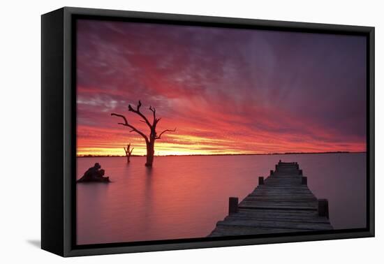 Lake Charm 4-Wayne Bradbury-Framed Stretched Canvas