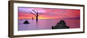 Lake Charm Red-Wayne Bradbury-Framed Photographic Print