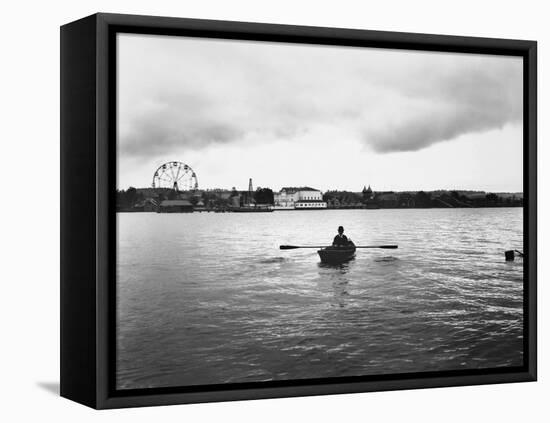 Lake Chautauqua, New York-Science Source-Framed Stretched Canvas