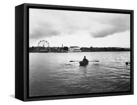 Lake Chautauqua, New York-Science Source-Framed Stretched Canvas