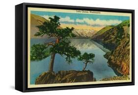 Lake Chelan, Washington - Lake Chelan, WA-Lantern Press-Framed Stretched Canvas