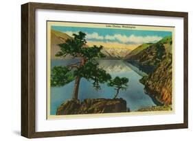 Lake Chelan, Washington - Lake Chelan, WA-Lantern Press-Framed Art Print