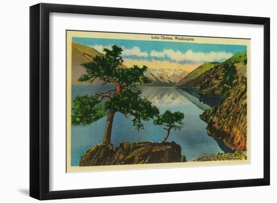 Lake Chelan, Washington - Lake Chelan, WA-Lantern Press-Framed Art Print