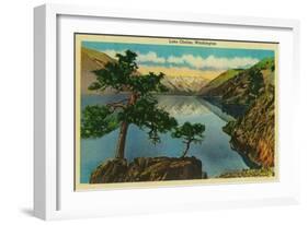Lake Chelan, Washington - Lake Chelan, WA-Lantern Press-Framed Art Print