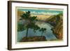 Lake Chelan, Washington - Lake Chelan, WA-Lantern Press-Framed Art Print