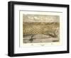 Lake City, Minnesota - Panoramic Map-Lantern Press-Framed Art Print