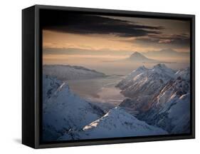 Lake Clark National Park, Alaska: Morning Light on the Chigmit Mountains-Ian Shive-Framed Stretched Canvas